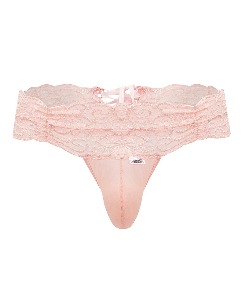 Bekleidung_Candyman_Herrenunterwäsche Candyman 99595x Spitzen-Tangas Rose