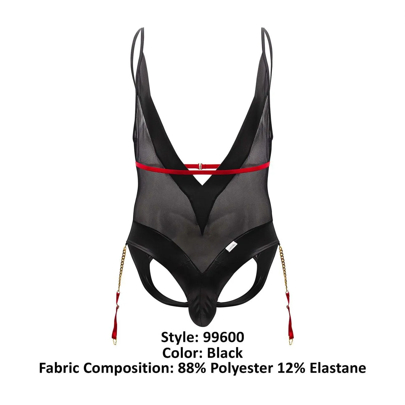 Bekleidung_Candyman_Herrenunterwäsche CandyMan 99600 Mesh-Body Farbe Schwarz