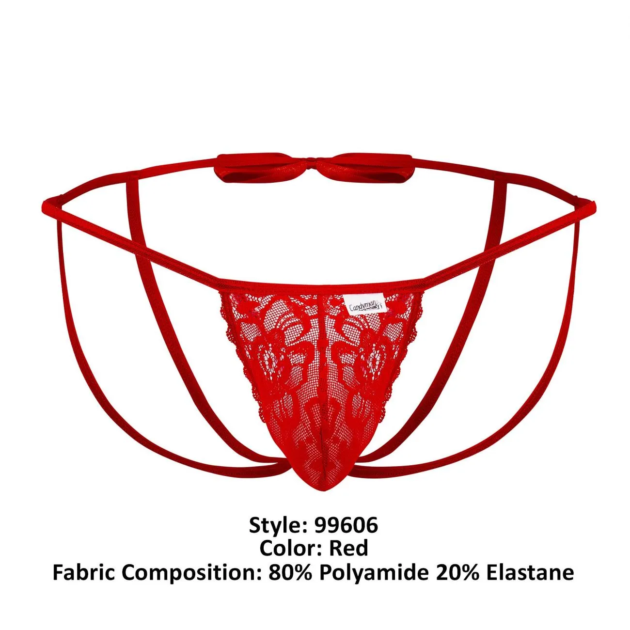 Bekleidung_Candyman_Herrenunterwäsche CandyMan 99606 Jockstrap mit Schleife Farbe Rot