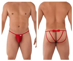 Bekleidung_Candyman_Herrenunterwäsche CandyMan 99606 Jockstrap mit Schleife Farbe Rot