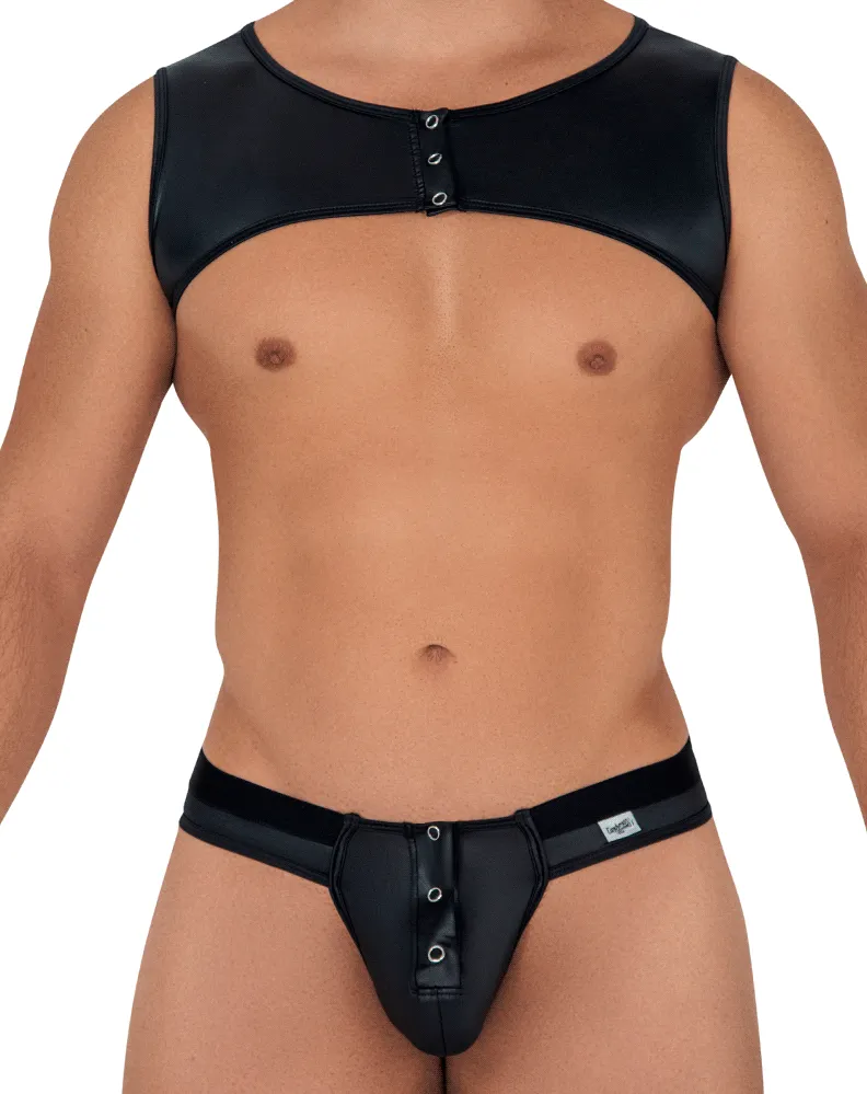Bekleidung_Candyman_Herrenunterwäsche Candyman 99612 Gurt-Tanga-Outfit Schwarz