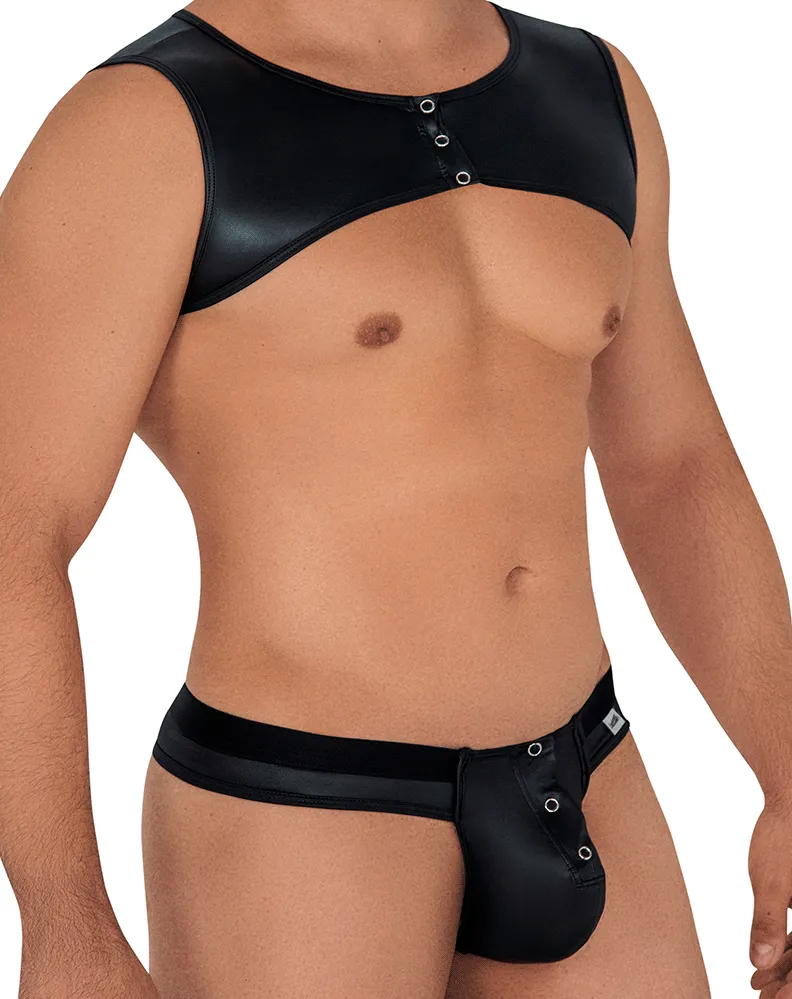 Bekleidung_Candyman_Herrenunterwäsche Candyman 99612 Gurt-Tanga-Outfit Schwarz