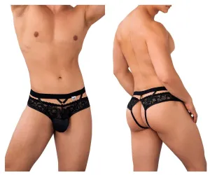 Bekleidung_Candyman_Herrenunterwäsche CandyMan 99627 Spitzen-Jockstrap Farbe Schwarz