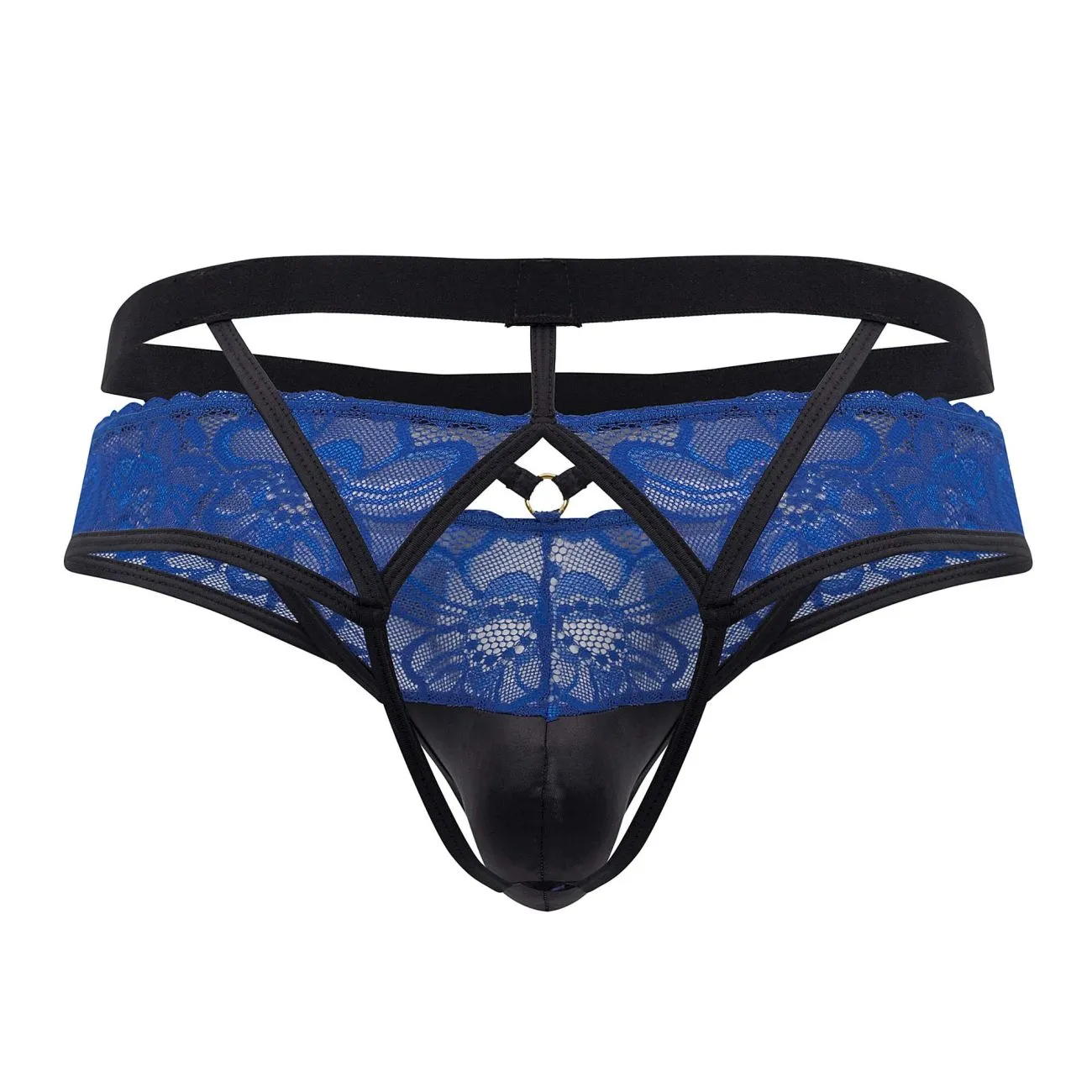 Bekleidung_Candyman_Herrenunterwäsche CandyMan 99627 Spitzen-Jockstrap Farbe Blau