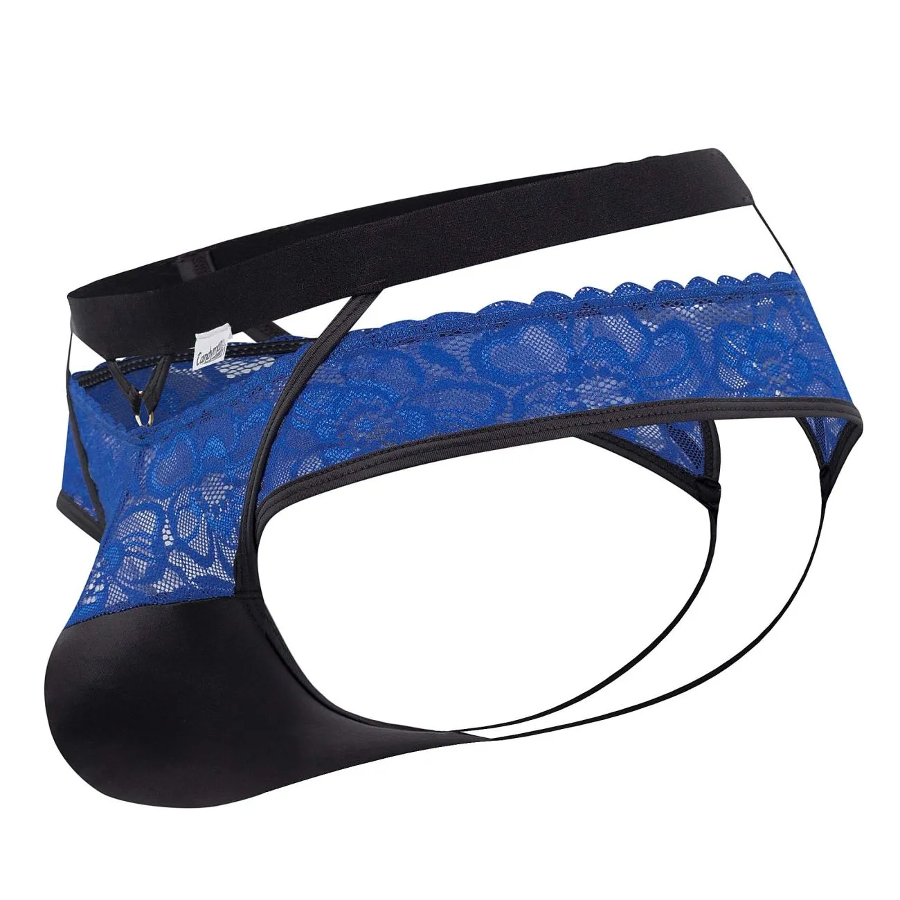 Bekleidung_Candyman_Herrenunterwäsche CandyMan 99627 Spitzen-Jockstrap Farbe Blau