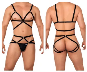 Bekleidung_Candyman_Herrenunterwäsche CandyMan 99635 Gurt-Zweiteiler Farbe Schwarz