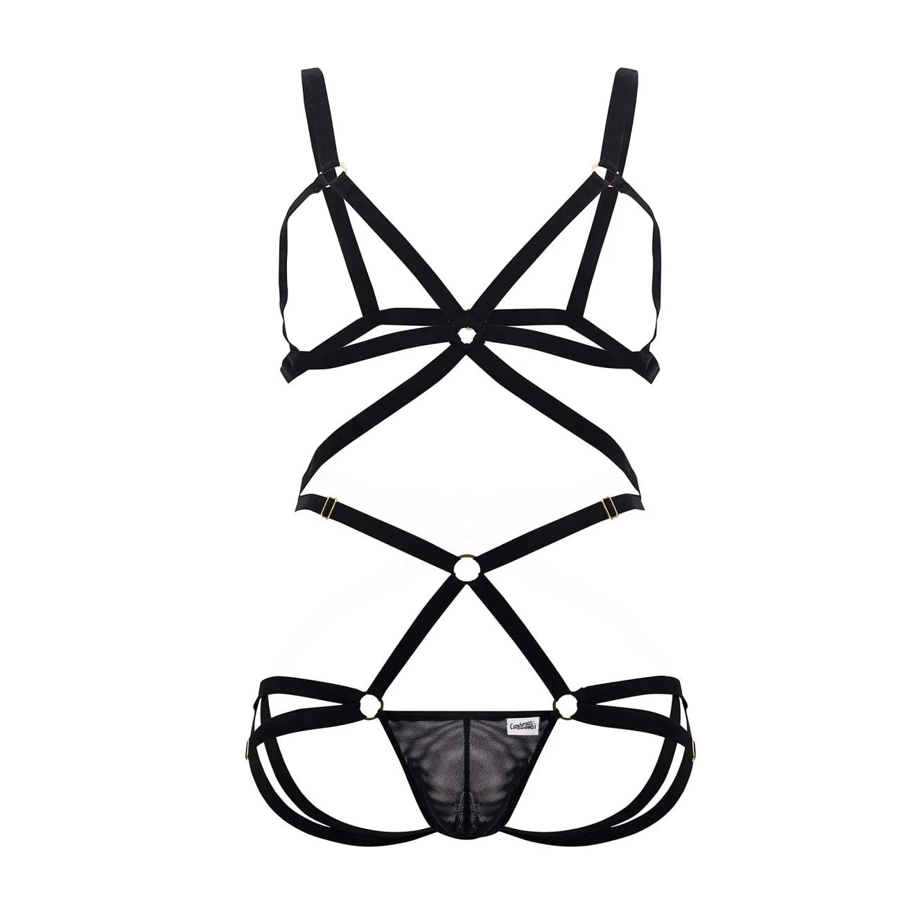 Bekleidung_Candyman_Herrenunterwäsche CandyMan 99635 Gurt-Zweiteiler Farbe Schwarz