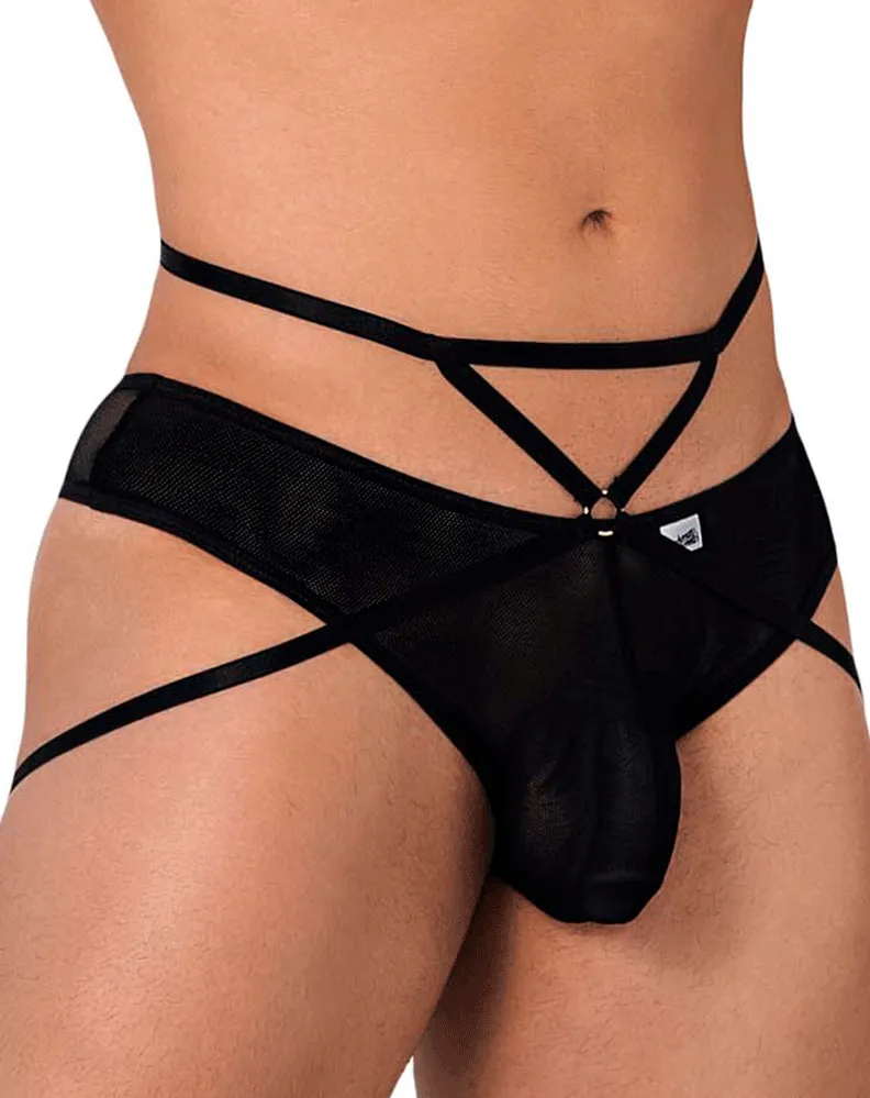 Bekleidung_Candyman_Herrenunterwäsche Candyman 99640 Mesh-Tanga Schwarz