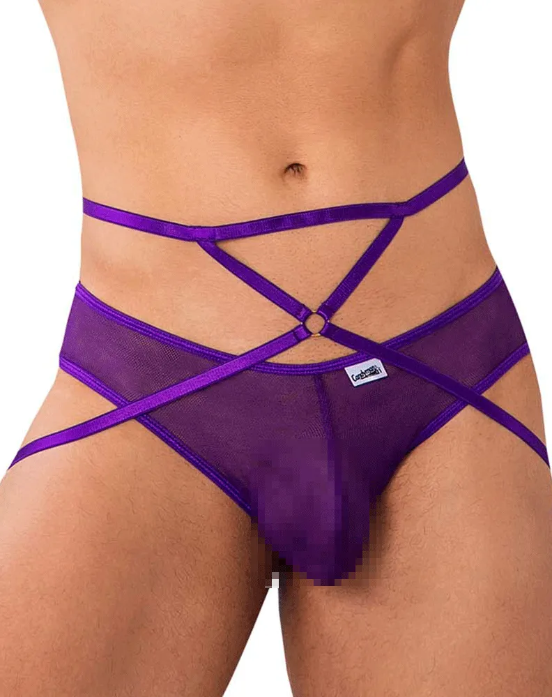 Bekleidung_Candyman_Herrenunterwäsche Candyman 99640 Mesh-Tangas Lila