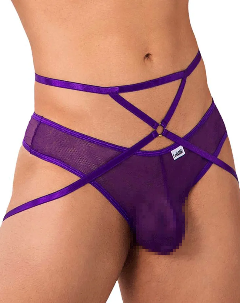 Bekleidung_Candyman_Herrenunterwäsche Candyman 99640 Mesh-Tangas Lila