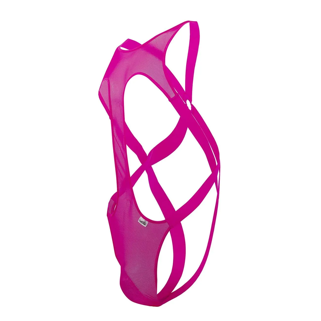 Bekleidung_Candyman_Herrenunterwäsche CandyMan 99643X Mesh-Body Farbe Knallrosa