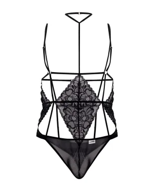 Bekleidung_Candyman_Herrenunterwäsche Candyman 99645 Spitzen-Body Schwarz