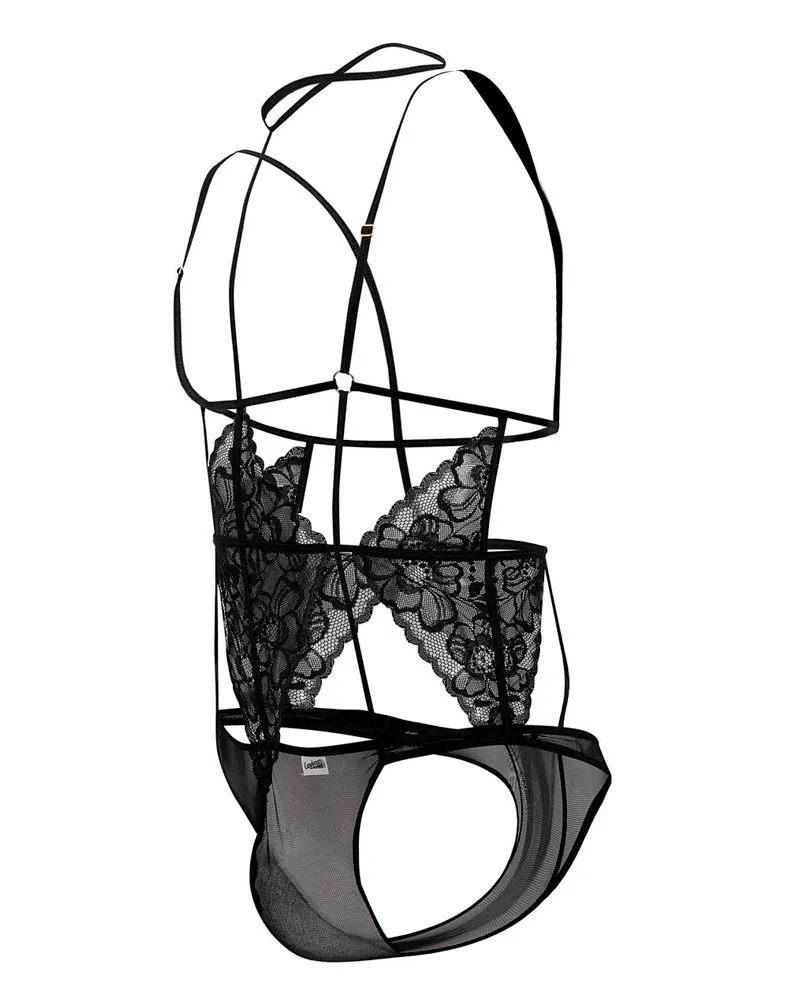 Bekleidung_Candyman_Herrenunterwäsche Candyman 99645 Spitzen-Body Schwarz