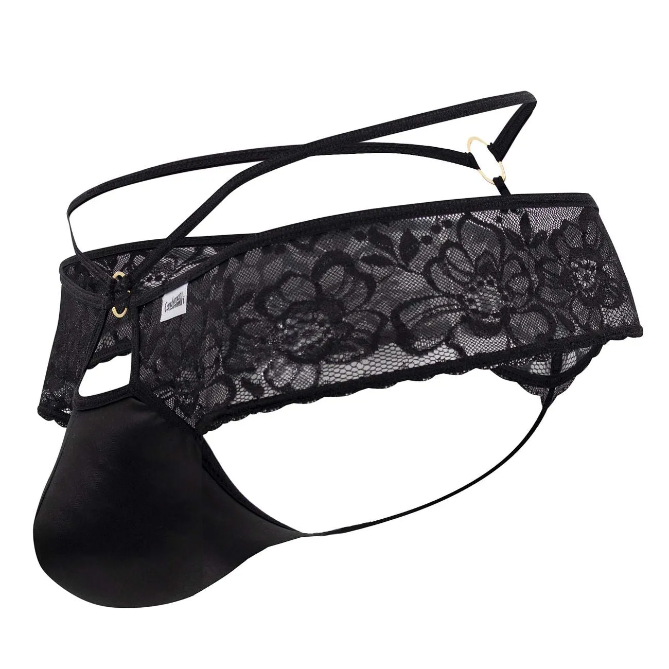 Bekleidung_Candyman_Herrenunterwäsche CandyMan 99647 Spitzen-Tangas Farbe Schwarz