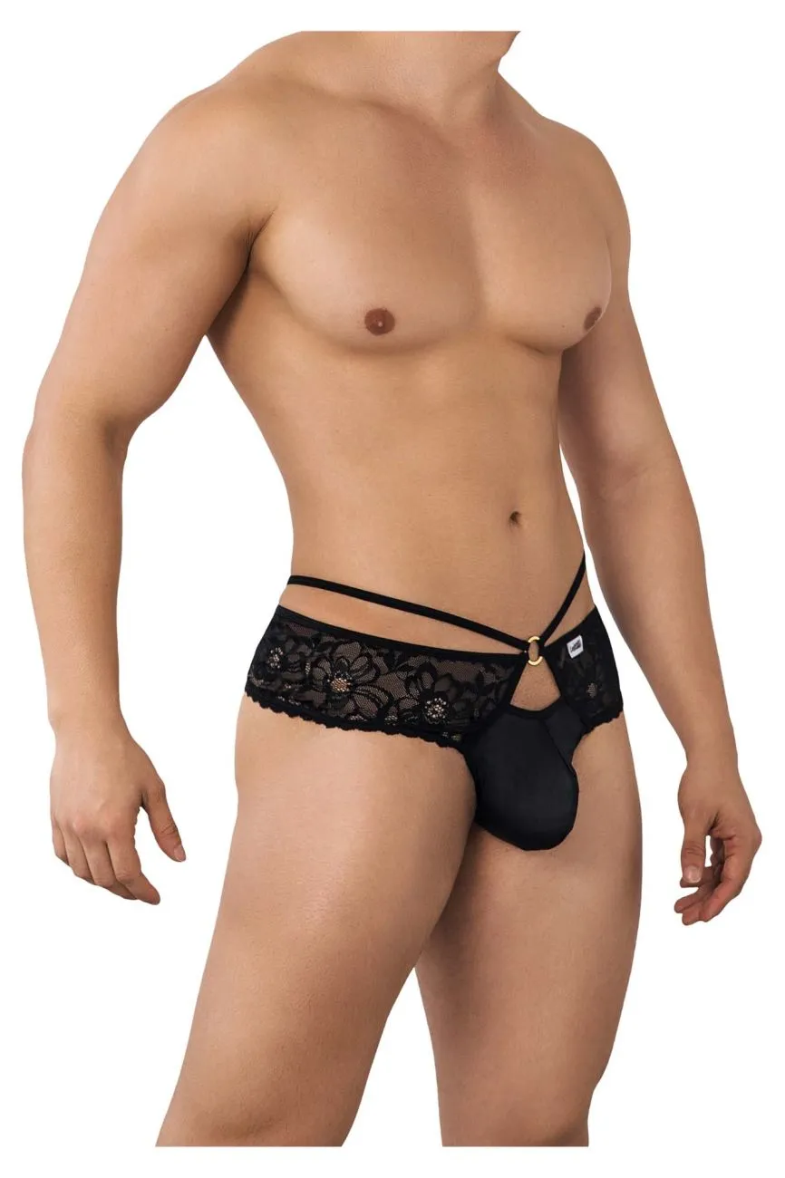 Bekleidung_Candyman_Herrenunterwäsche CandyMan 99647 Spitzen-Tangas Farbe Schwarz