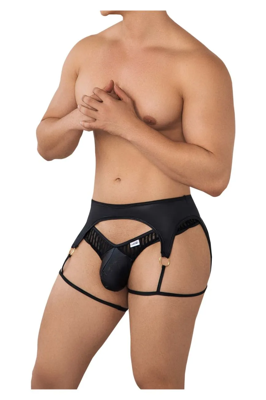 Bekleidung_Candyman_Herrenunterwäsche CandyMan 99655 Strumpfhalter-Tangas Farbe Schwarz