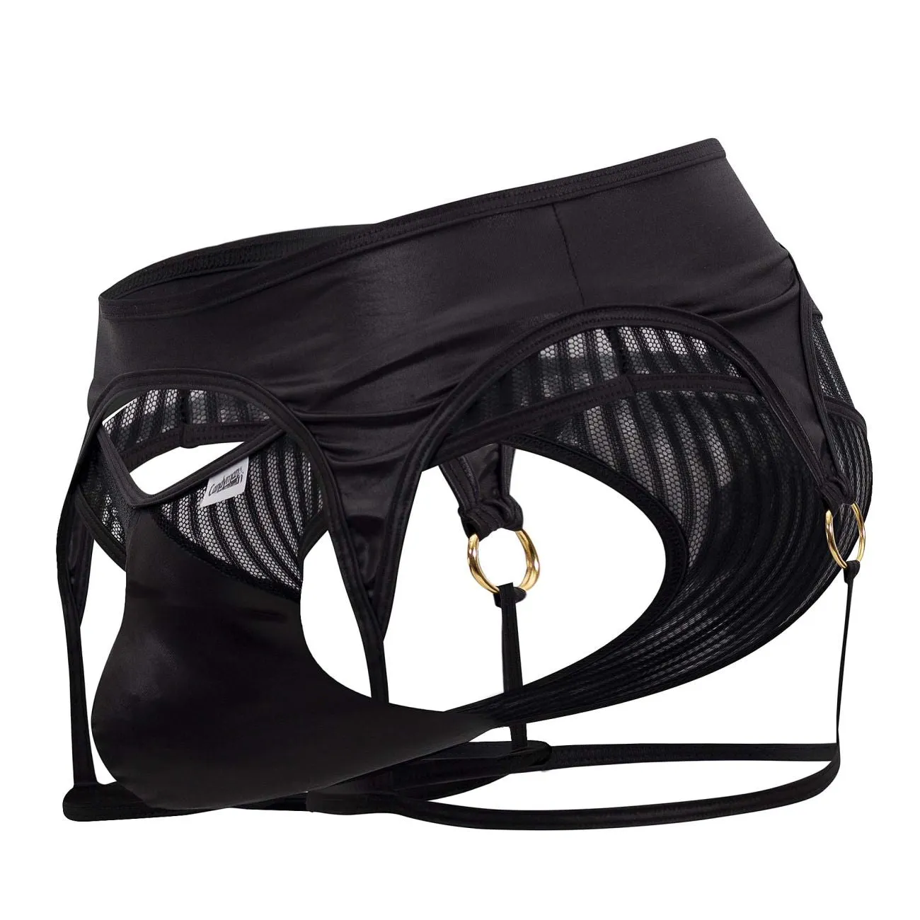 Bekleidung_Candyman_Herrenunterwäsche CandyMan 99655 Strumpfhalter-Tangas Farbe Schwarz
