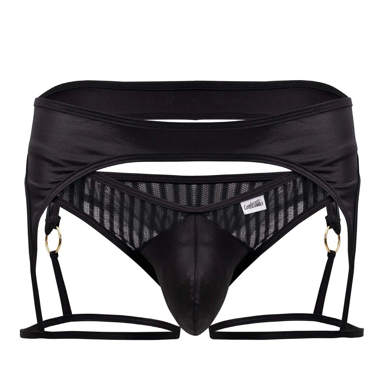 Bekleidung_Candyman_Herrenunterwäsche CandyMan 99655 Strumpfhalter-Tangas Farbe Schwarz