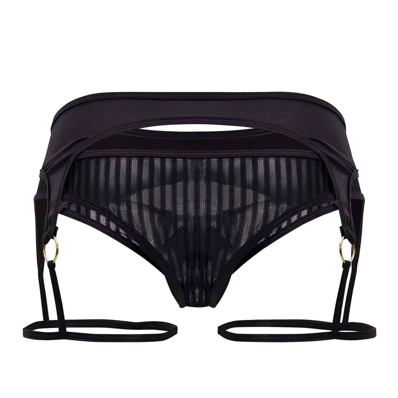 Bekleidung_Candyman_Herrenunterwäsche CandyMan 99655 Strumpfhalter-Tangas Farbe Schwarz