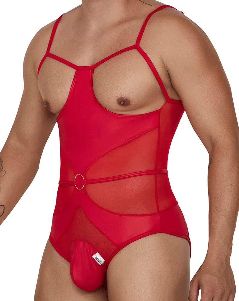 Bekleidung_Candyman_Herrenunterwäsche Candyman 99670 Gurt-Bodysuit Rot