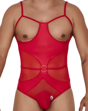 Bekleidung_Candyman_Herrenunterwäsche Candyman 99670 Gurt-Bodysuit Rot