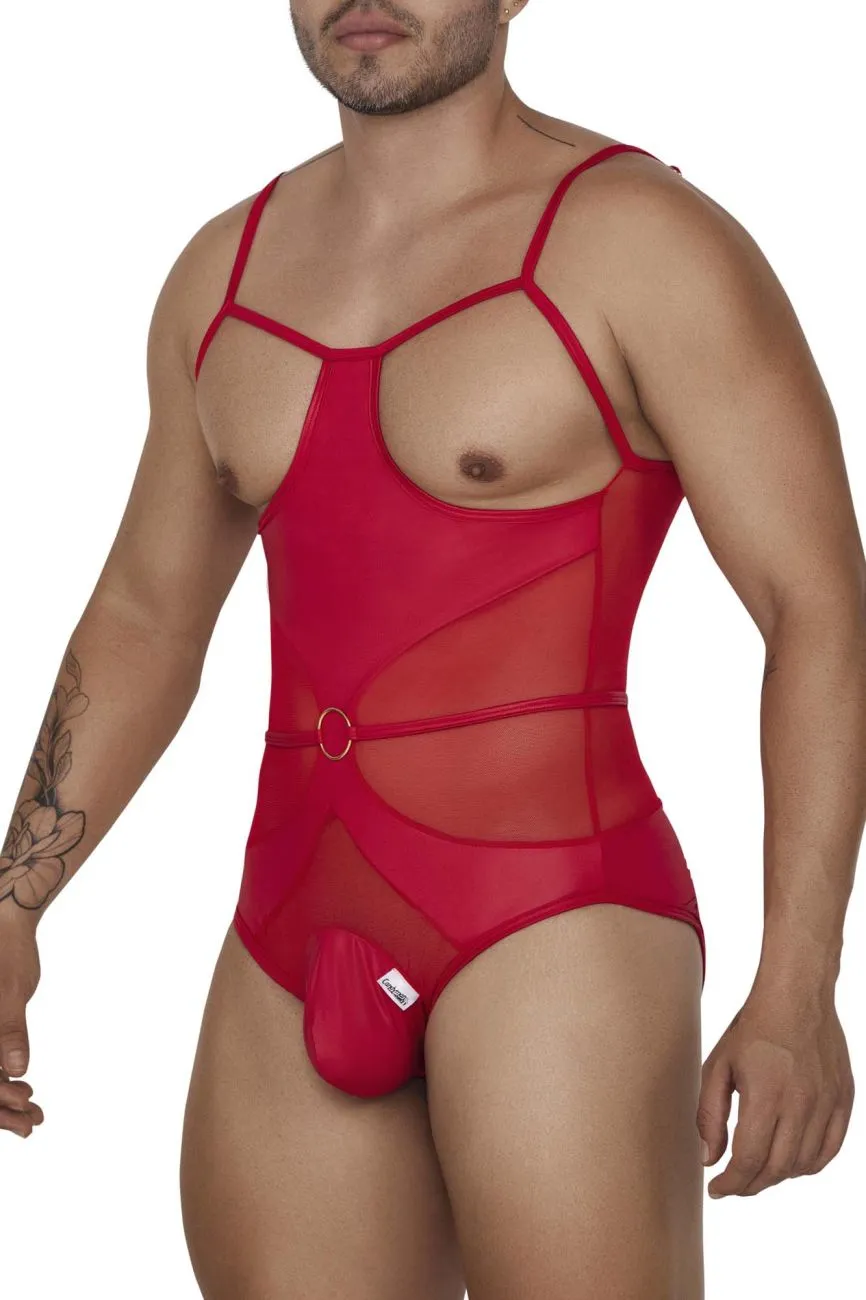 Bekleidung_Candyman_Herrenunterwäsche CandyMan 99670X Gurt-Bodysuit Farbe Rot