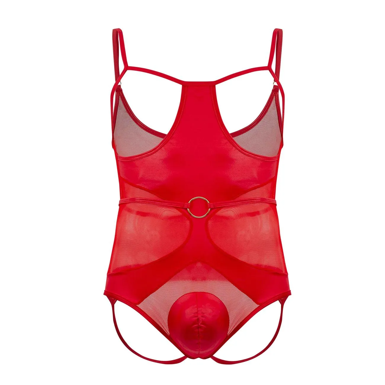 Bekleidung_Candyman_Herrenunterwäsche CandyMan 99670X Gurt-Bodysuit Farbe Rot