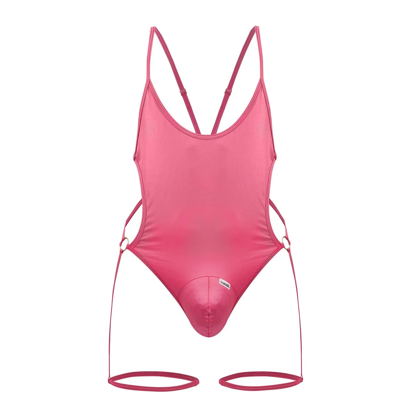 Bekleidung_Candyman_Herrenunterwäsche CandyMan 99697 Strumpfhalter-Bodysuit Farbe Rosa