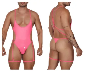 Bekleidung_Candyman_Herrenunterwäsche CandyMan 99697 Strumpfhalter-Bodysuit Farbe Rosa