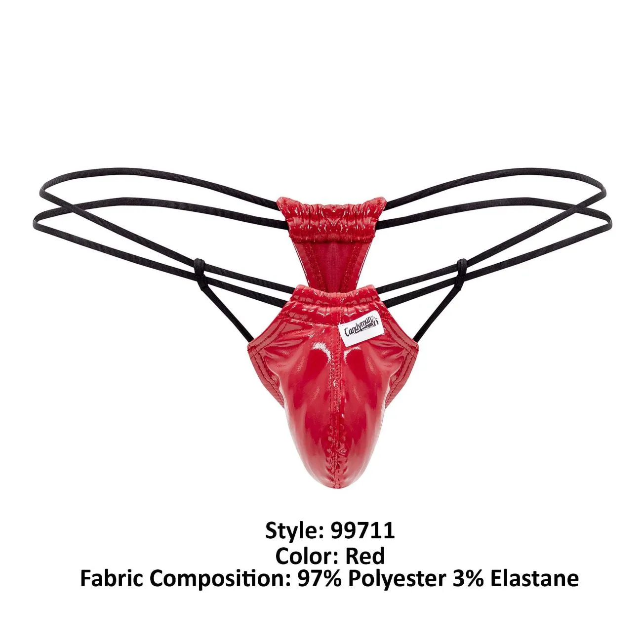 Bekleidung_Candyman_Herrenunterwäsche CandyMan 99711 Dom Tangas Farbe Rot