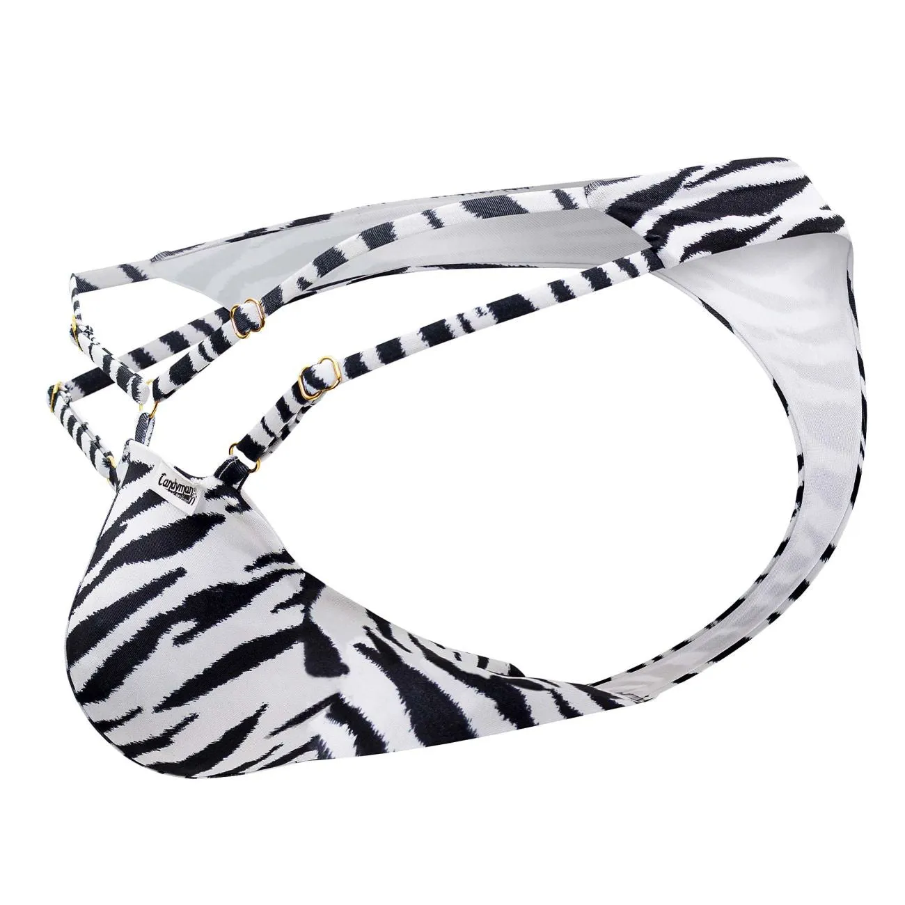Bekleidung_Candyman_Herrenunterwäsche CandyMan 99712 Safari-Tangas Farbe Zebra-Print