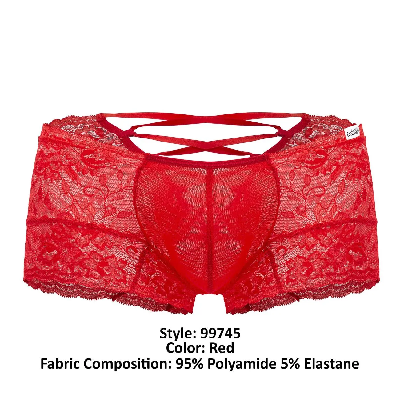 Bekleidung_Candyman_Herrenunterwäsche CandyMan 99745 Spitzenhosen Farbe Rot