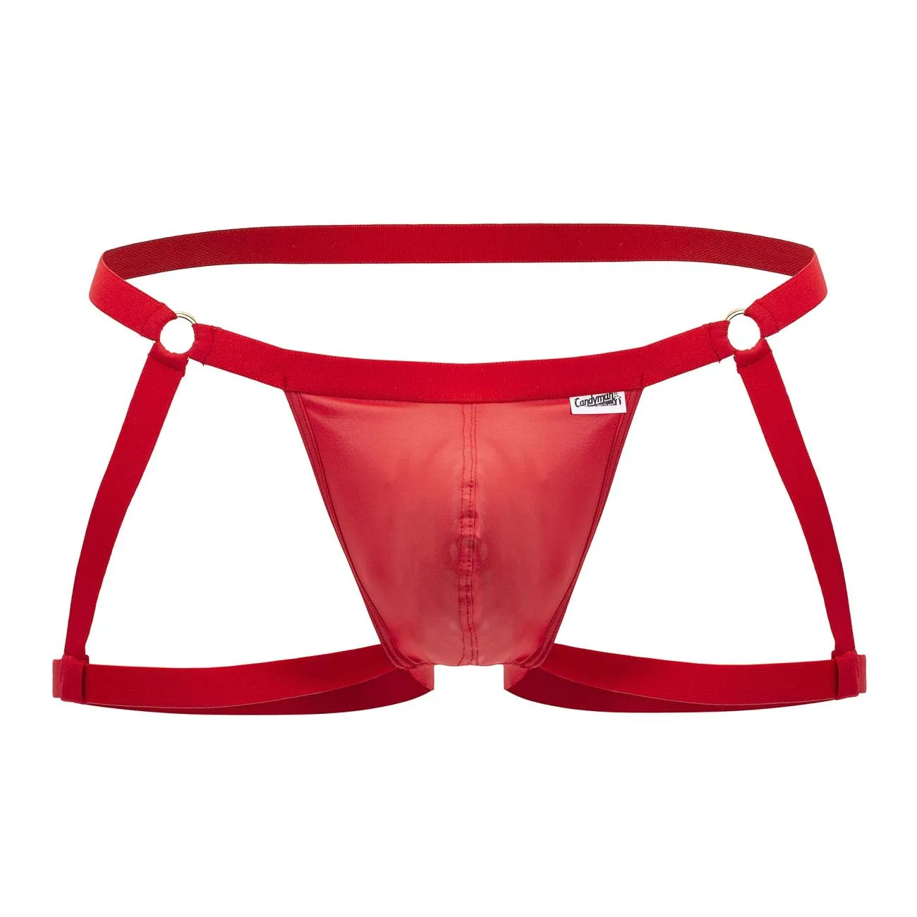 Bekleidung_Candyman_Herrenunterwäsche CandyMan 99749 Strumpfhalter-Jockstrap Farbe Rot