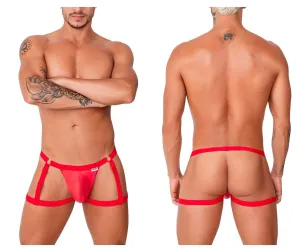 Bekleidung_Candyman_Herrenunterwäsche CandyMan 99749 Strumpfhalter-Jockstrap Farbe Rot