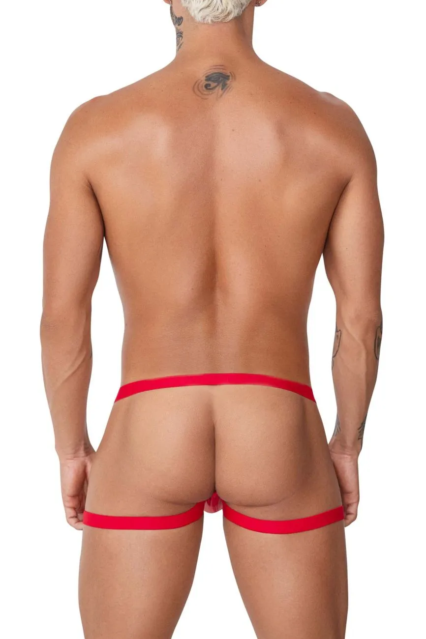 Bekleidung_Candyman_Herrenunterwäsche CandyMan 99749 Strumpfhalter-Jockstrap Farbe Rot