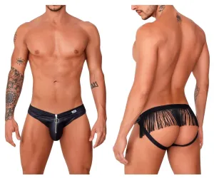Bekleidung_Candyman_Herrenunterwäsche CandyMan 99753 Fransen-Jockstrap Farbe Schwarz