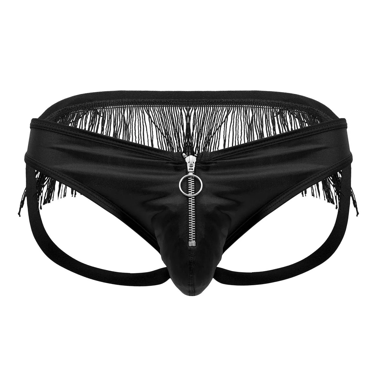 Bekleidung_Candyman_Herrenunterwäsche CandyMan 99753 Fransen-Jockstrap Farbe Schwarz