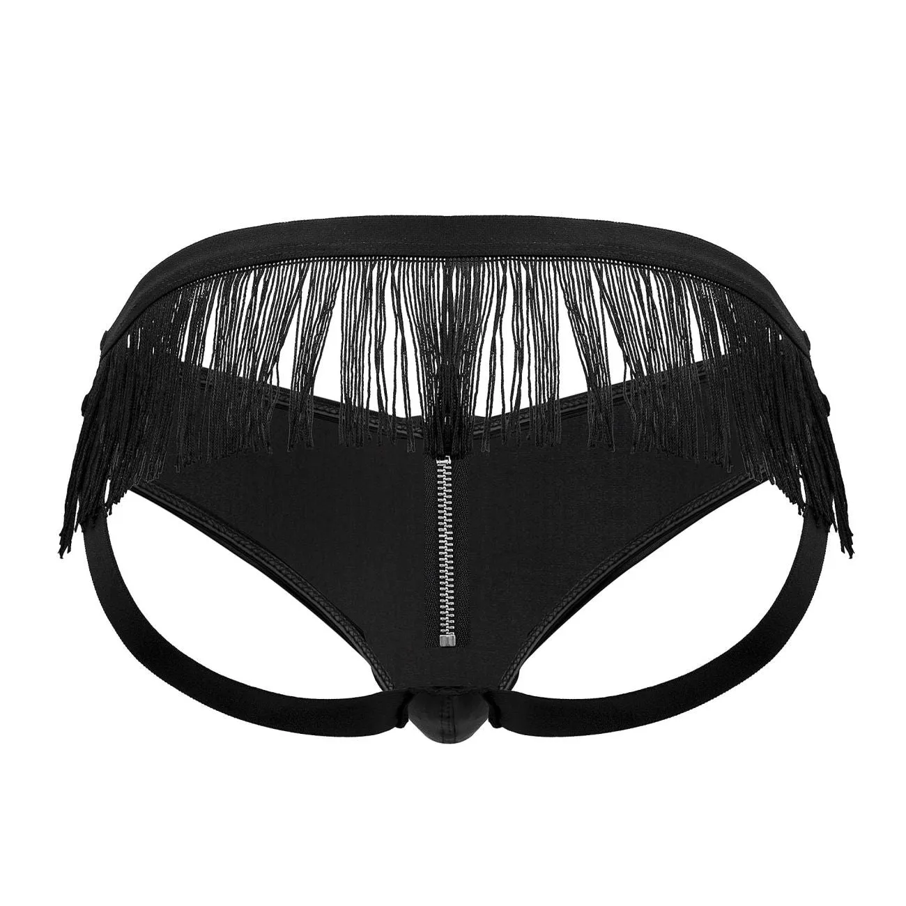 Bekleidung_Candyman_Herrenunterwäsche CandyMan 99753 Fransen-Jockstrap Farbe Schwarz