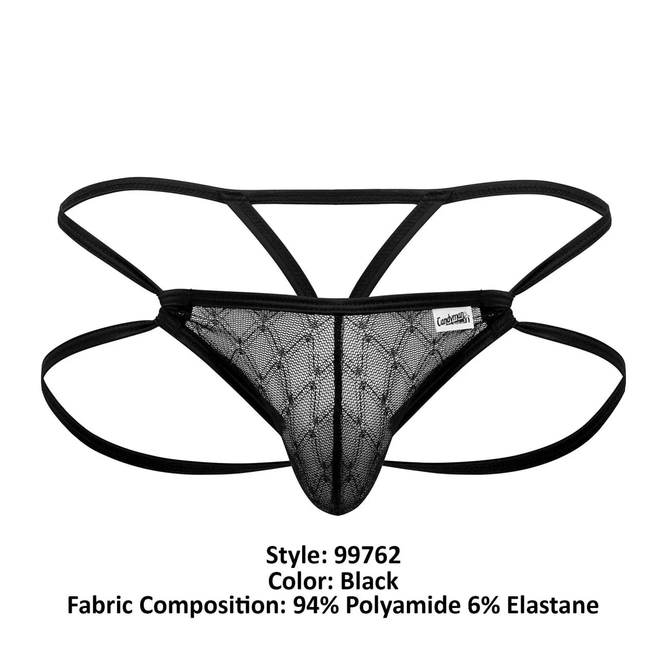 Bekleidung_Candyman_Herrenunterwäsche CandyMan 99762 Jockstrap G-String Farbe Schwarz