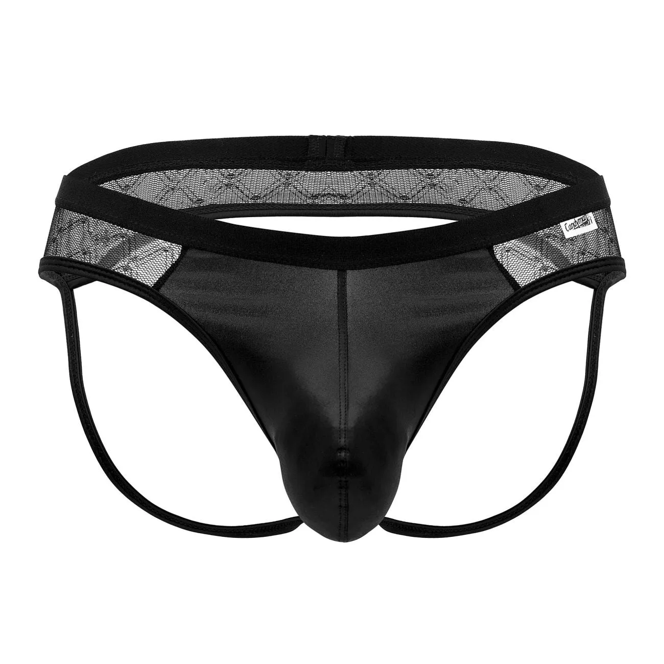 Bekleidung_Candyman_Herrenunterwäsche CandyMan 99763 Spitzen-Jockstrap Farbe Schwarz