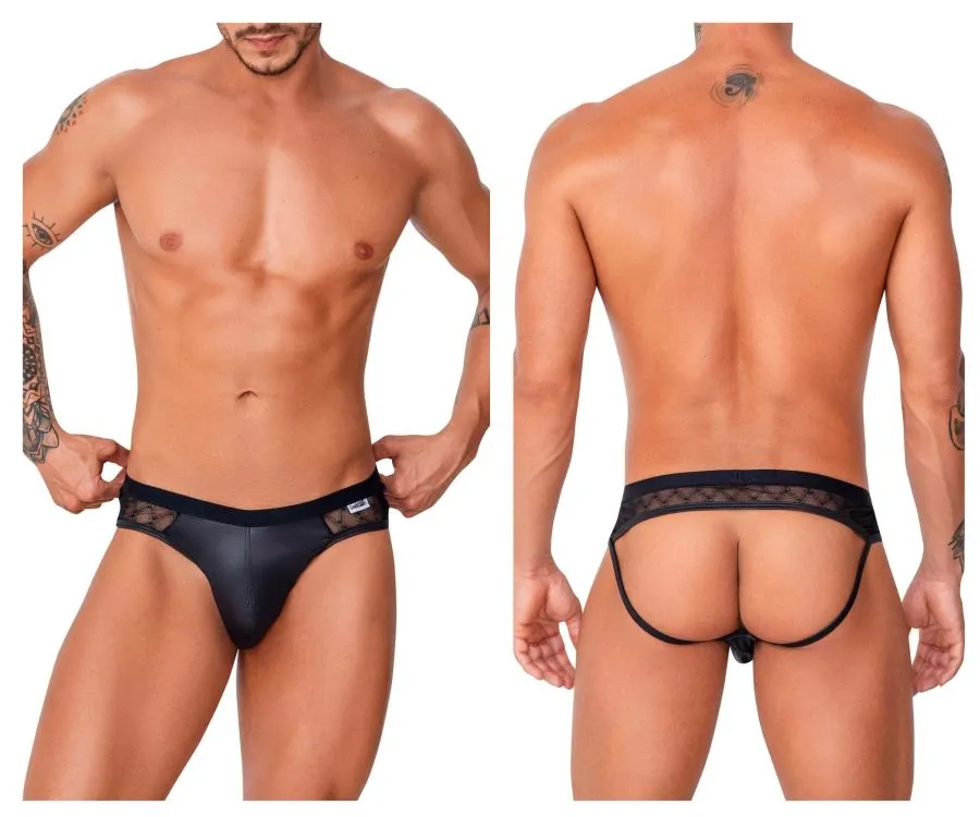Bekleidung_Candyman_Herrenunterwäsche CandyMan 99763 Spitzen-Jockstrap Farbe Schwarz
