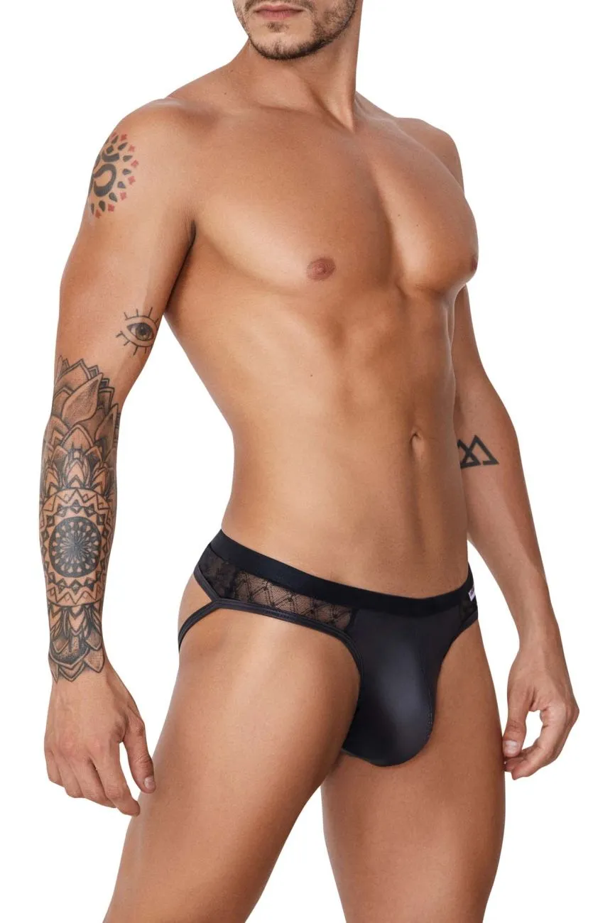 Bekleidung_Candyman_Herrenunterwäsche CandyMan 99763 Spitzen-Jockstrap Farbe Schwarz