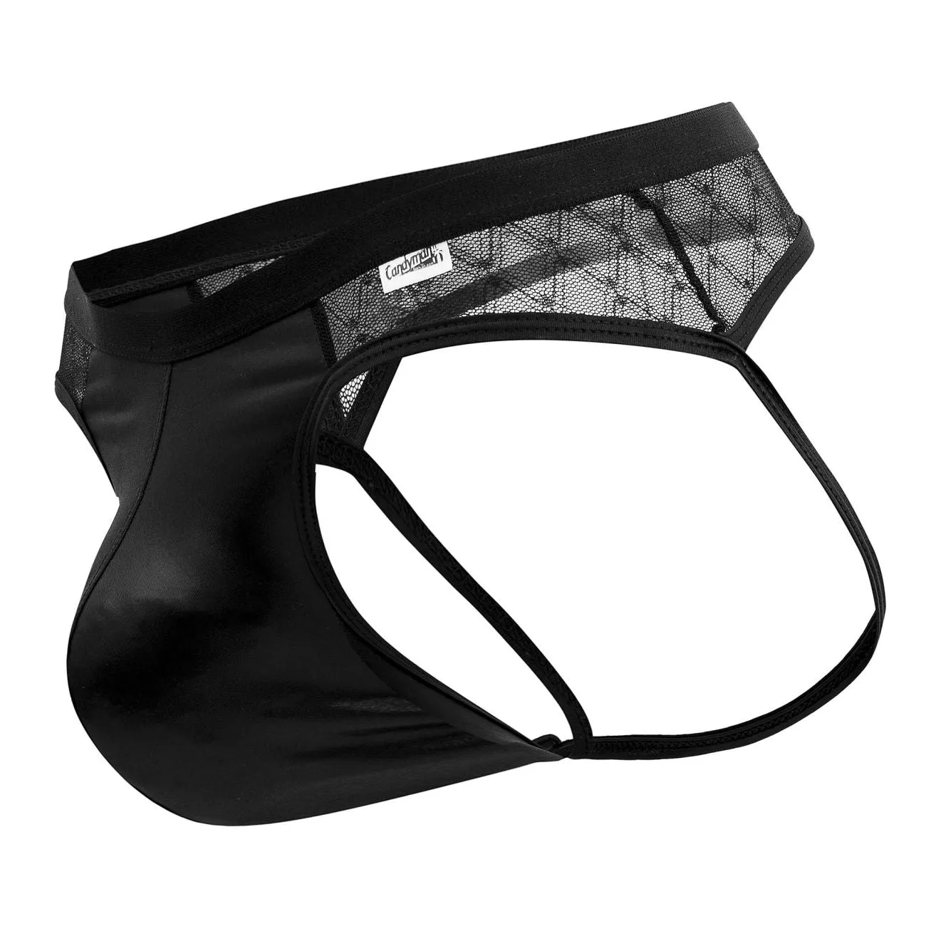 Bekleidung_Candyman_Herrenunterwäsche CandyMan 99763 Spitzen-Jockstrap Farbe Schwarz