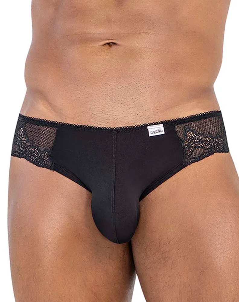 Bekleidung_Candyman_Herrenunterwäsche Candyman 99769 Spitzen-Slip Schwarz