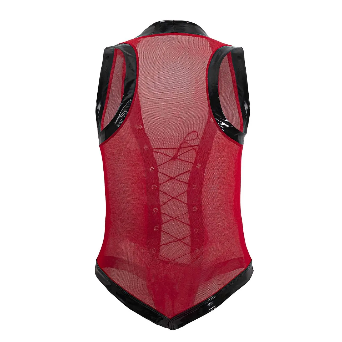 Bekleidung_Candyman_Herrenunterwäsche CandyMan 99774 Gladiatoren-Bodysuit Farbe Rot