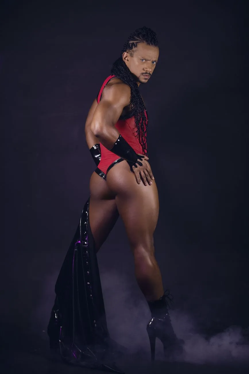 Bekleidung_Candyman_Herrenunterwäsche CandyMan 99774 Gladiatoren-Bodysuit Farbe Rot