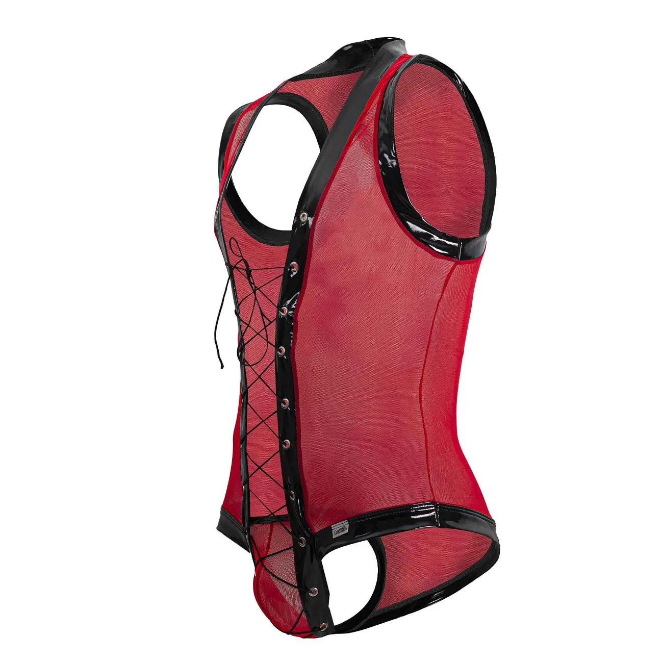 Bekleidung_Candyman_Herrenunterwäsche CandyMan 99774 Gladiatoren-Bodysuit Farbe Rot