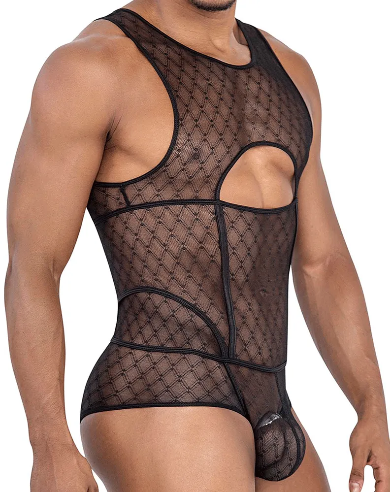Bekleidung_Candyman_Herrenunterwäsche Candyman 99794 Mesh-Body Schwarz