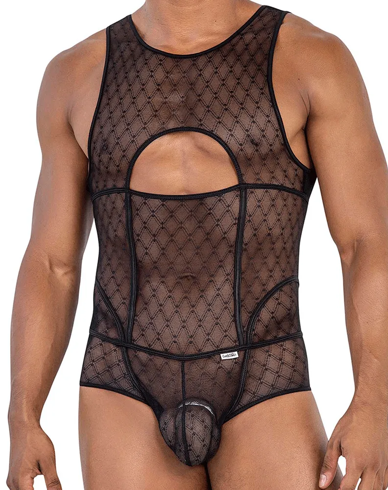 Bekleidung_Candyman_Herrenunterwäsche Candyman 99794 Mesh-Body Schwarz