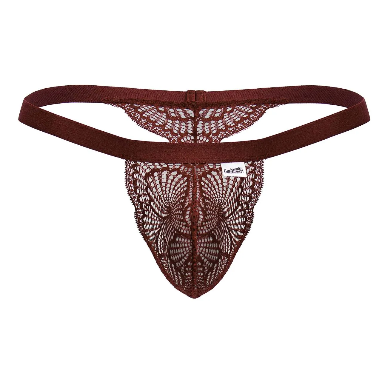 Bekleidung_Candyman_Herrenunterwäsche CandyMan 99823 Spitzen-Tangas Farbe Weinrot